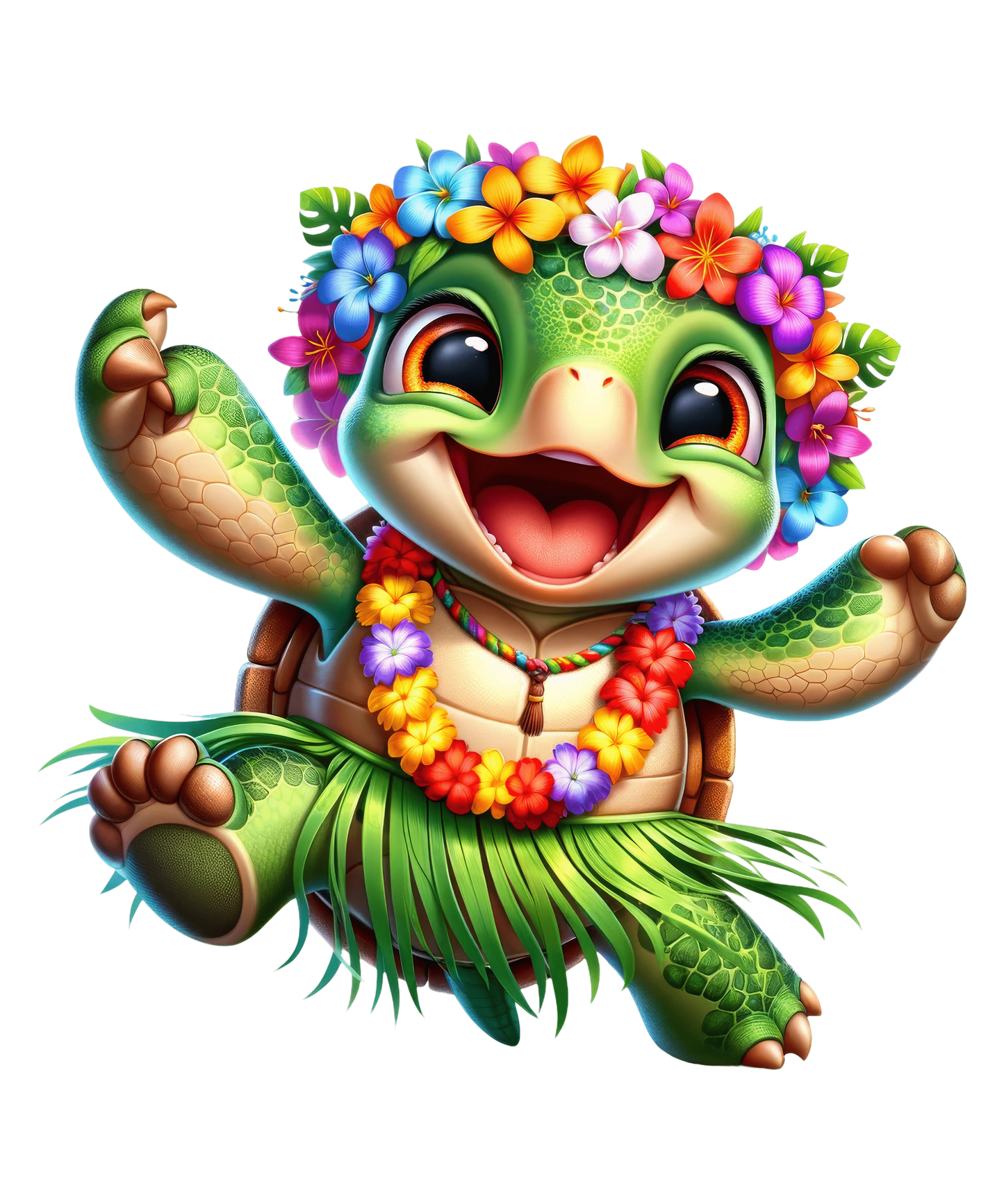 Bügelbild Hawaii Dancing Tiere #8 Fylou's Style