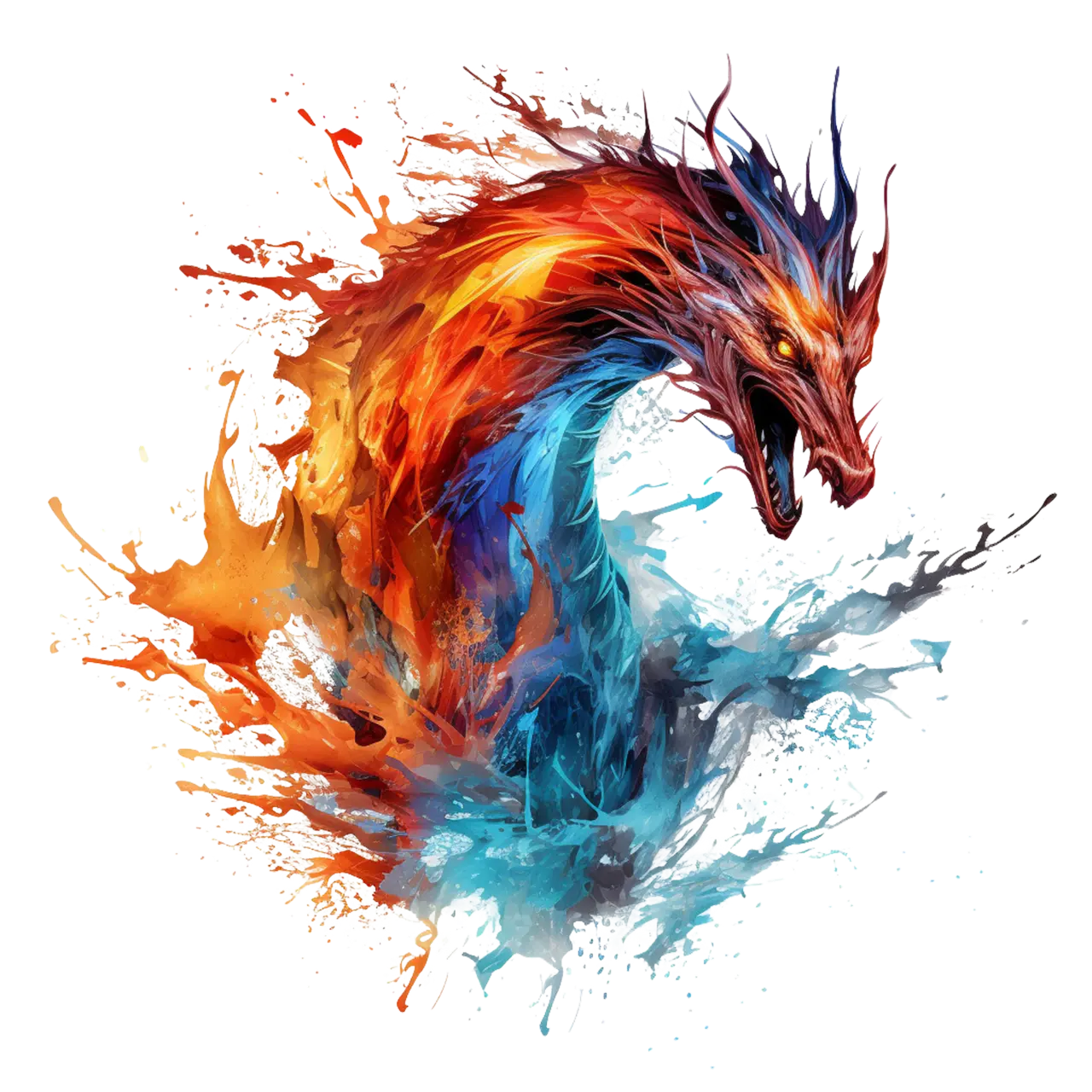 Bügelbild Feuer Drache #7 Fylou's Style