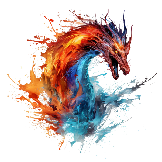 Bügelbild Feuer Drache #7 Fylou's Style