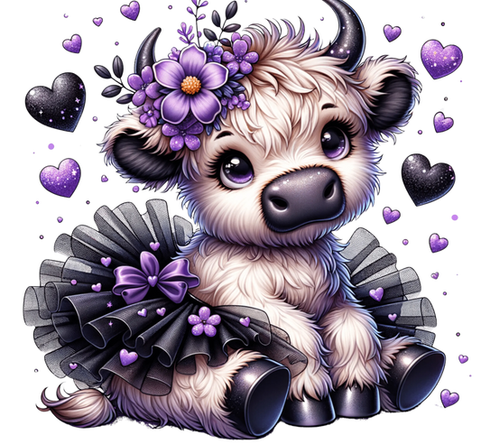 Bügelbild Süße Highland Kuh #4 Fylou's Style