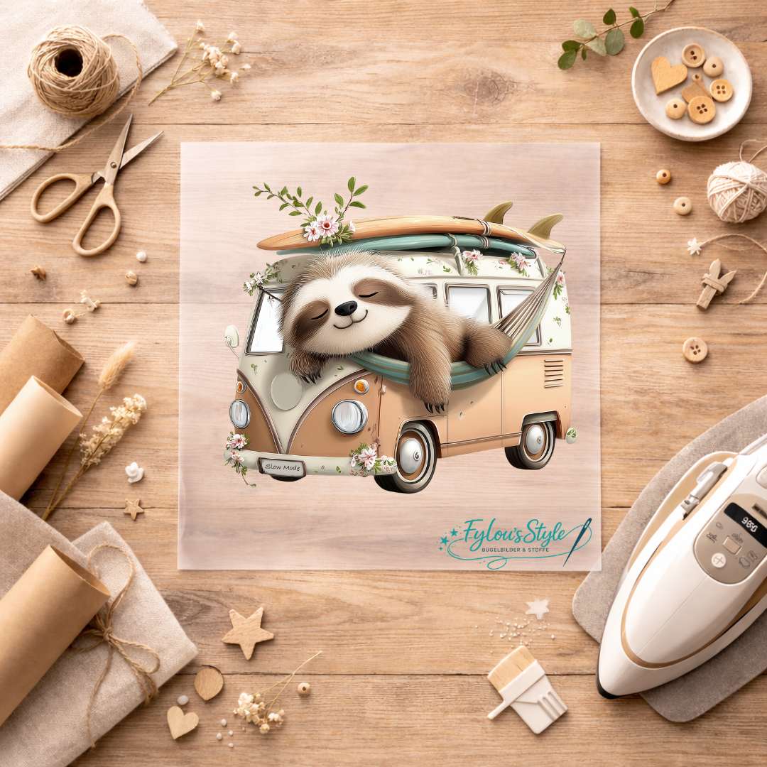 Bügelbild Bulli Fauli #2