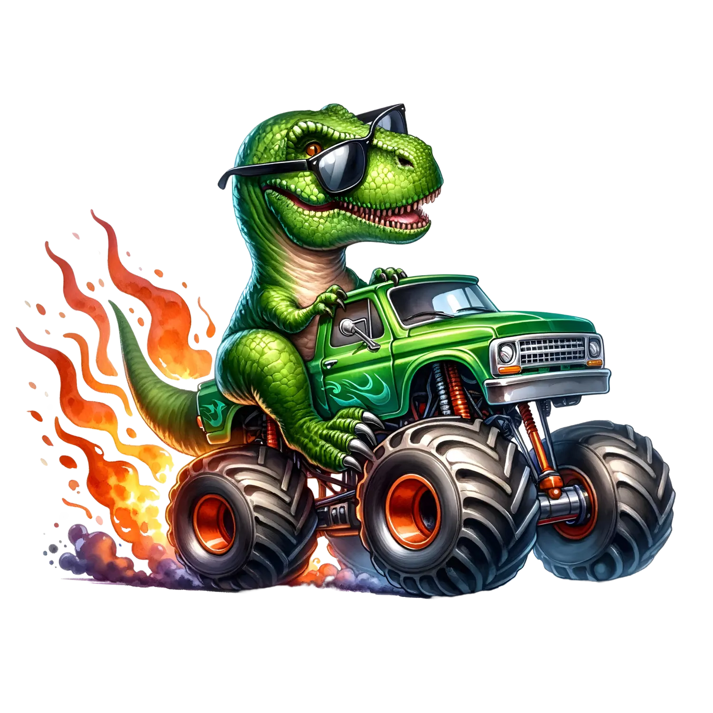 Bügelbild Dino Monstertruck #9 Fylou's Style