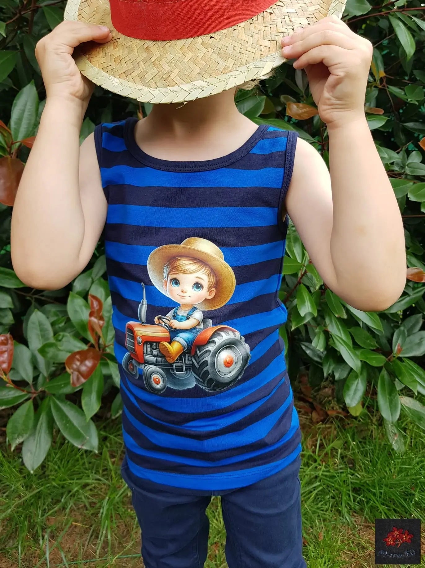 Bügelbild Junge auf Traktor #15 Fylou's Style