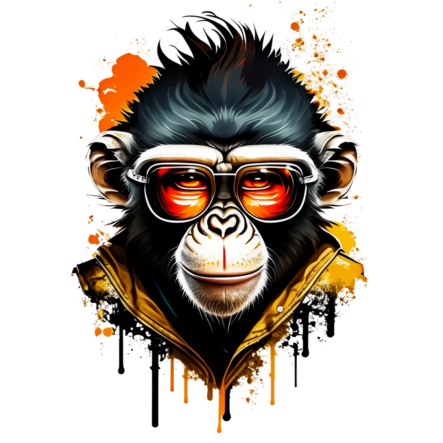 Bügelbild Cool Monkey Fylou's Style