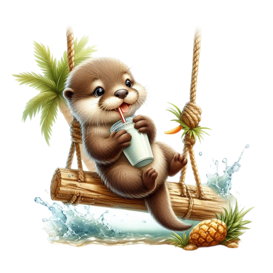 Bügelbild Strand Otter #5 Fylou's Style