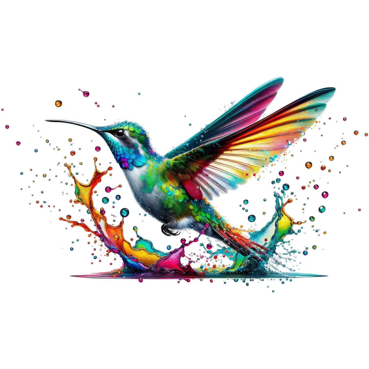Bügelbild 3D Kolibri #9 Fylou's Style