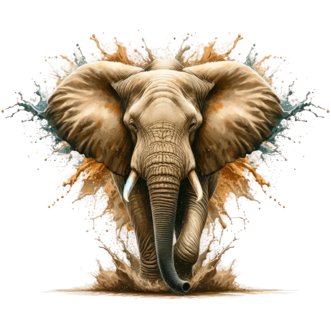Bügelbild 3D Elefant #10 Fylou's Style