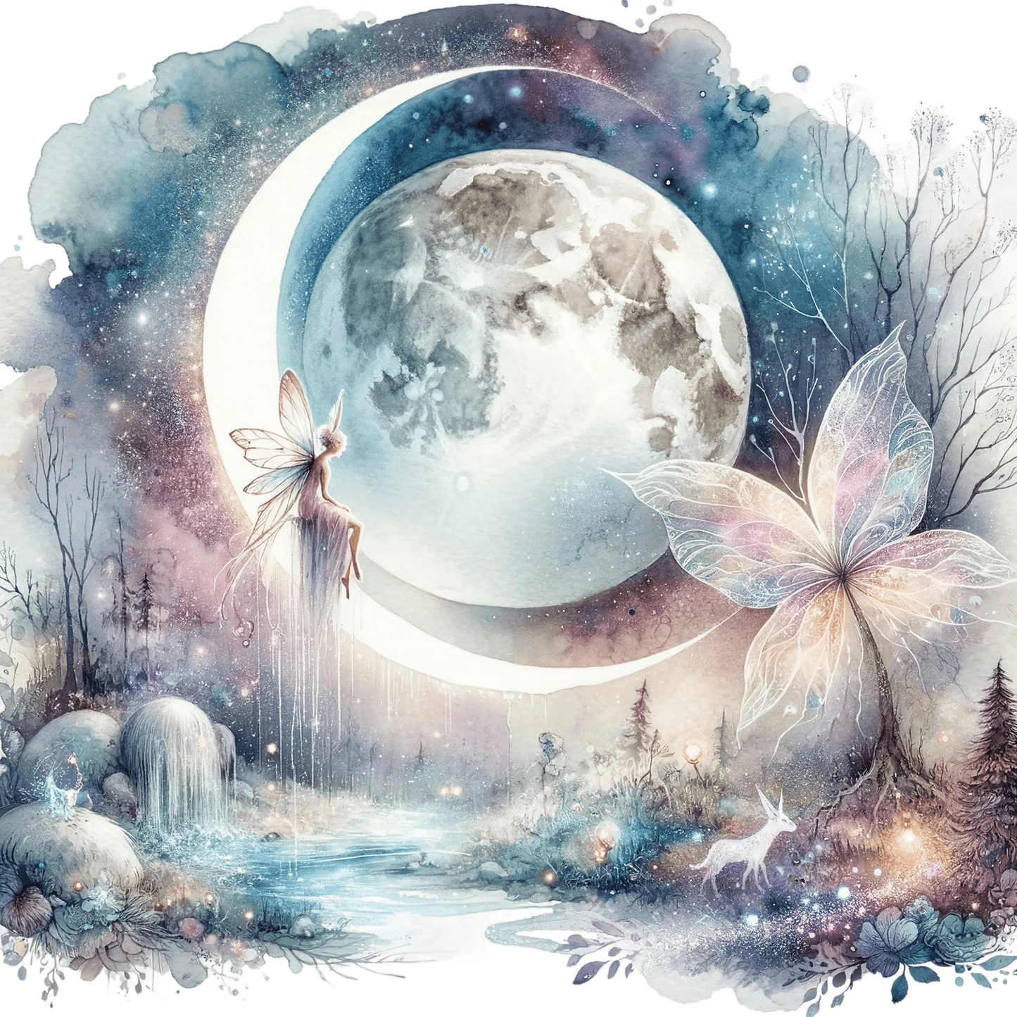 Bügelbild Galaxy Moon #2 Fylou's Style