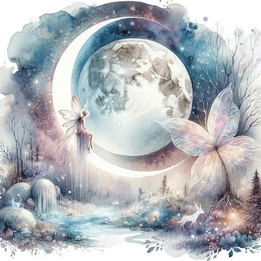 Bügelbild Galaxy Moon #2 Fylou's Style