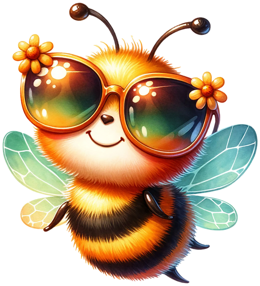 Bügelbild Sommer Biene Fylou's Style