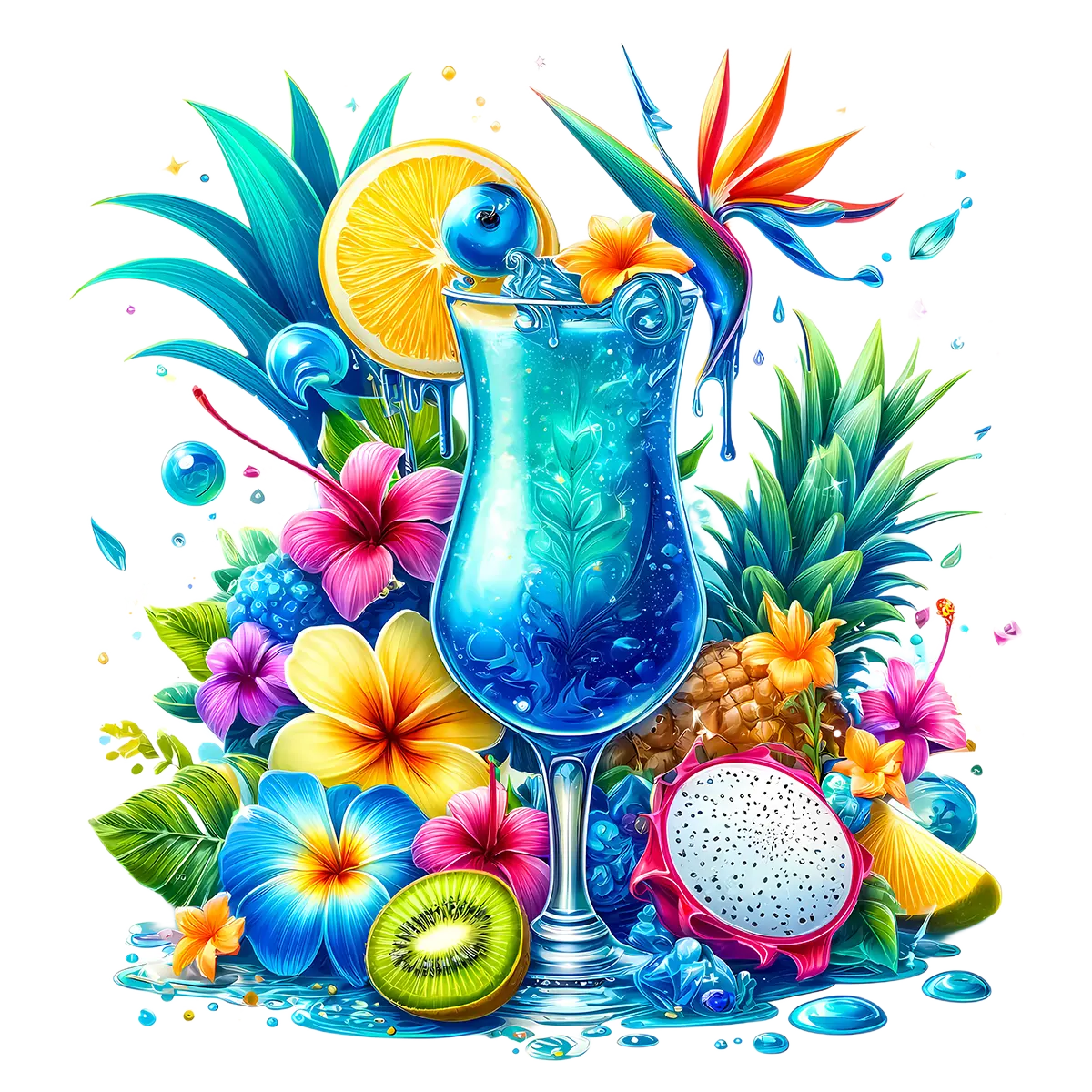 Bügelbild Tropical Cocktail #20 Fylou's Style