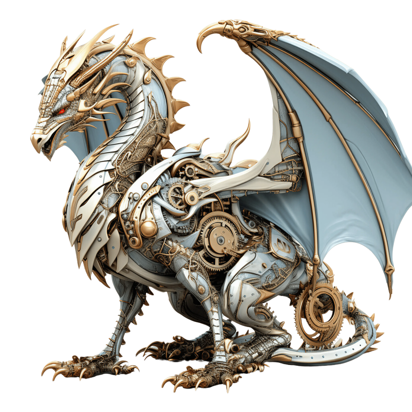 Bügelbild Steampunk Drache #6 Fylou's Style