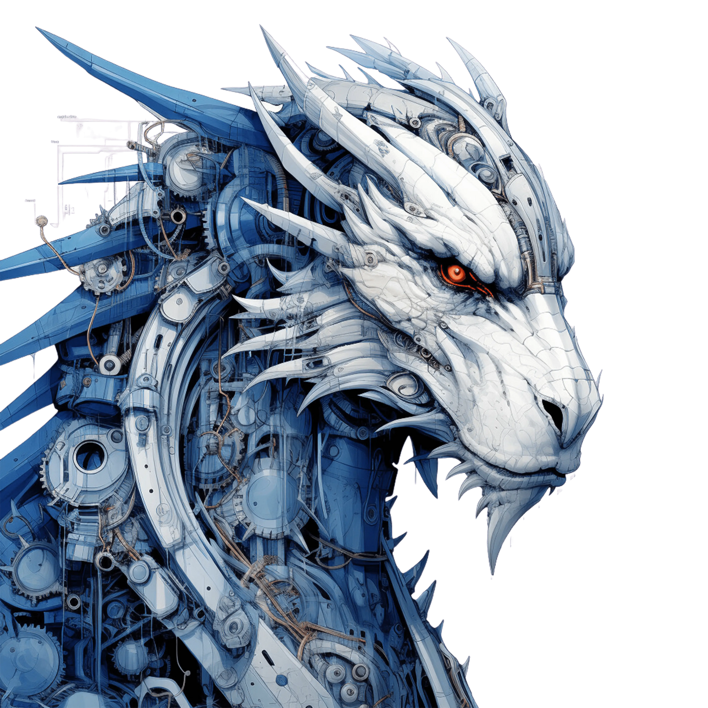 Bügelbild Steampunk Drache #5 Fylou's Style