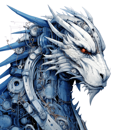 Bügelbild Steampunk Drache #5 Fylou's Style