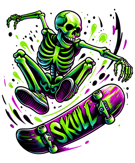 Bügelbild Skate Skull Fylou's Style