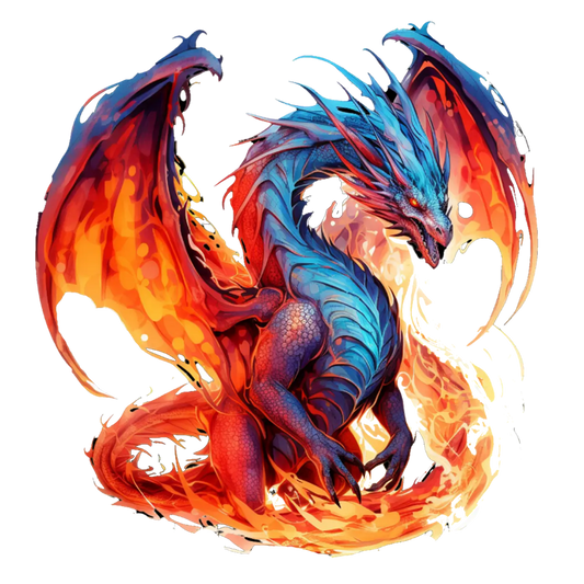 Bügelbild Feuer Drache #8 Fylou's Style