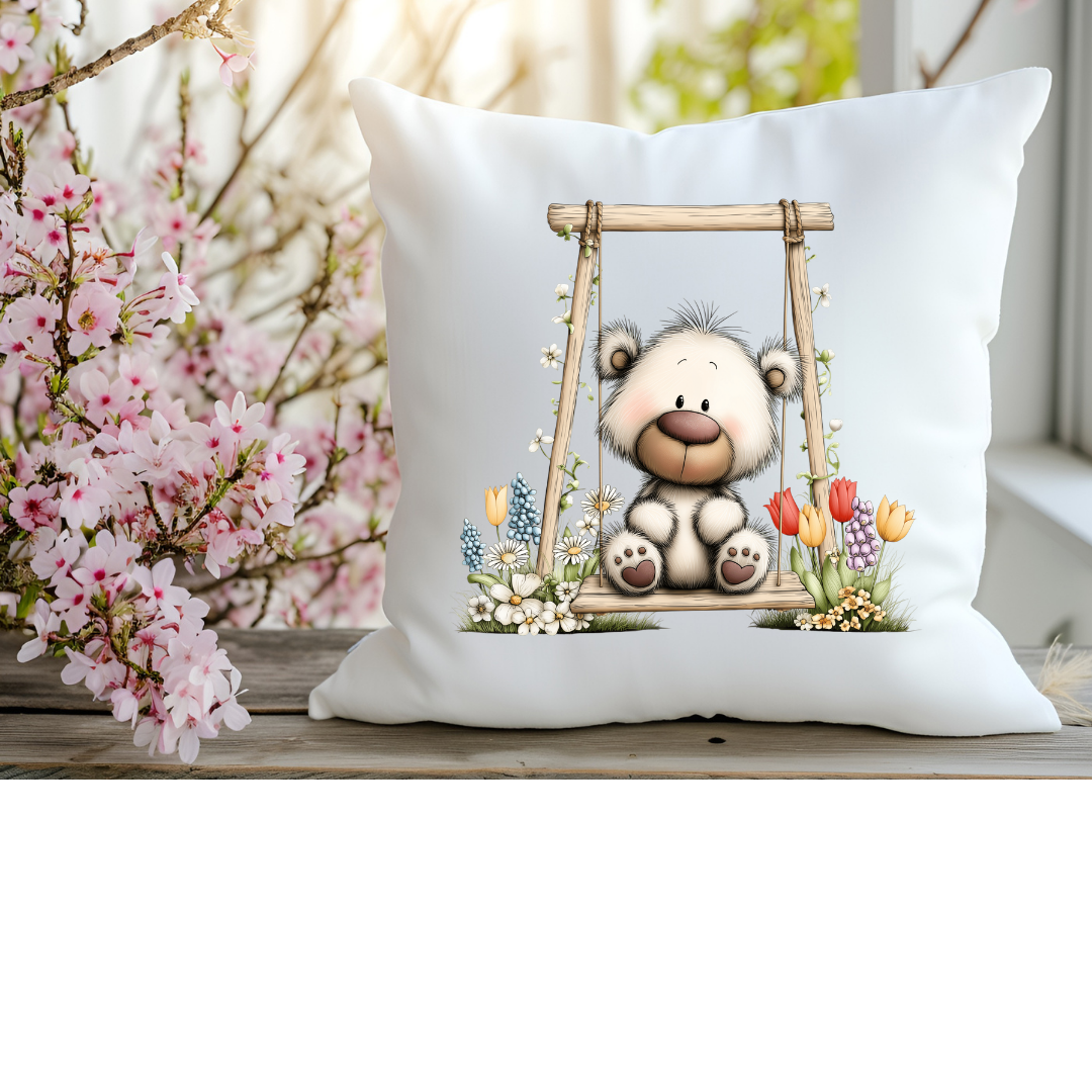 Bügelbild Frühlings Teddy Bär #3