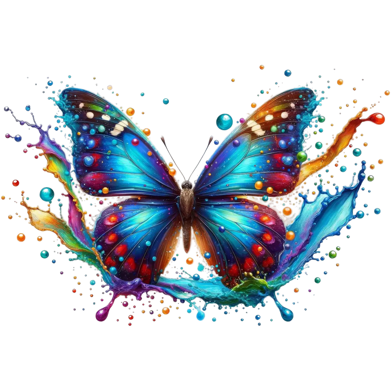 Bügelbild 3D Schmetterling #8 Fylou's Style