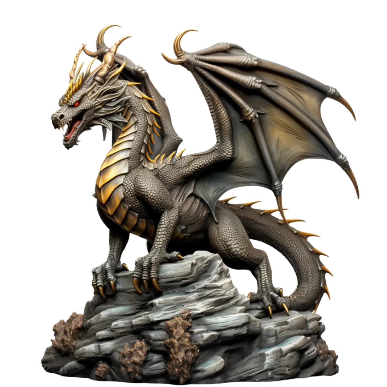 Bügelbild ultra Realer Drache #3 Fylou's Style