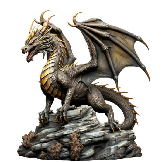 Bügelbild ultra Realer Drache #3 Fylou's Style