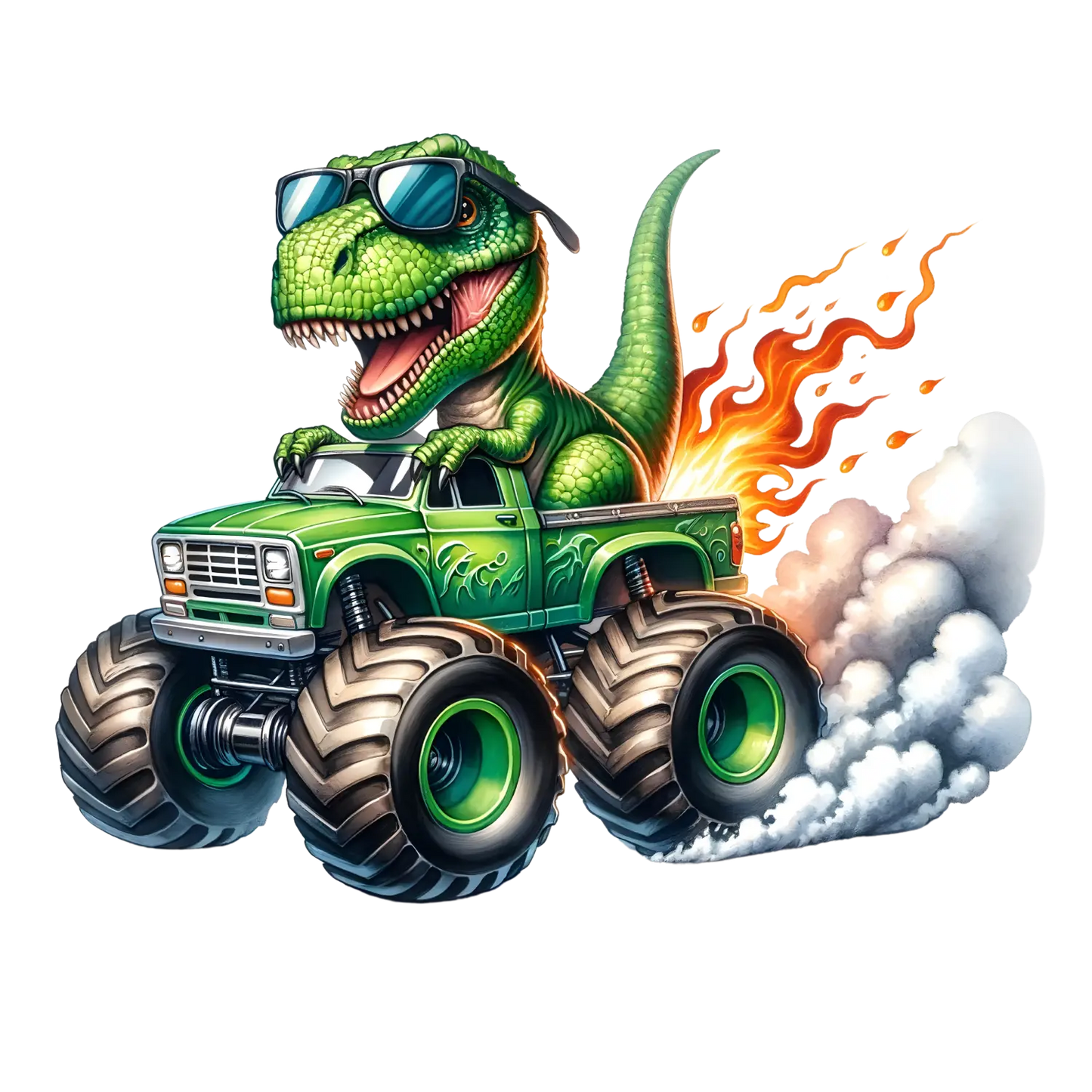 Bügelbild Dino Monstertruck #7 Fylou's Style