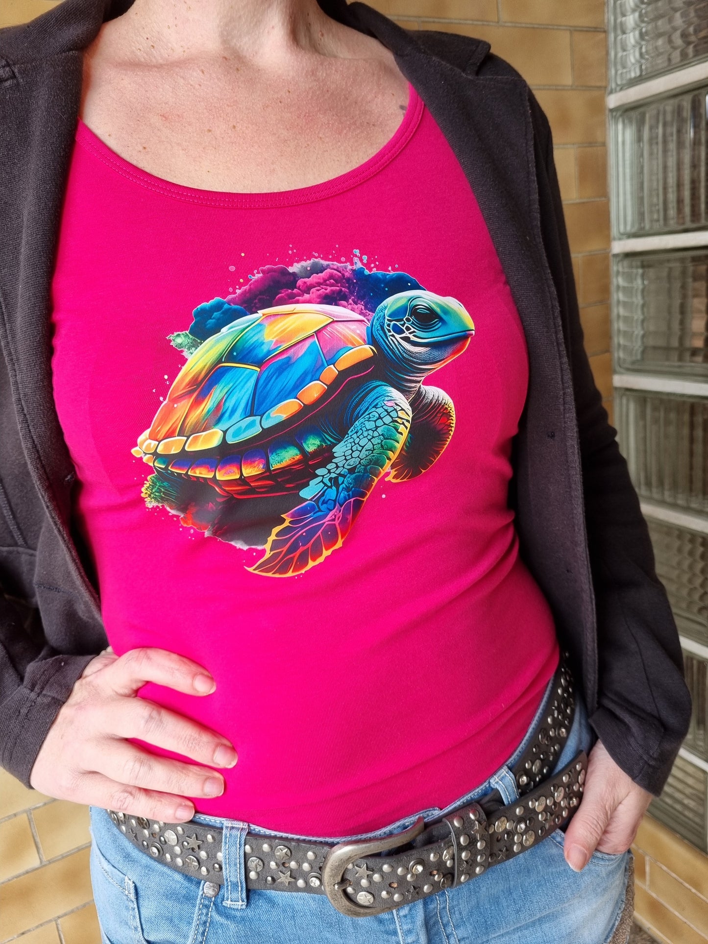 Bügelbild Colorful Turtle Fylou's Style