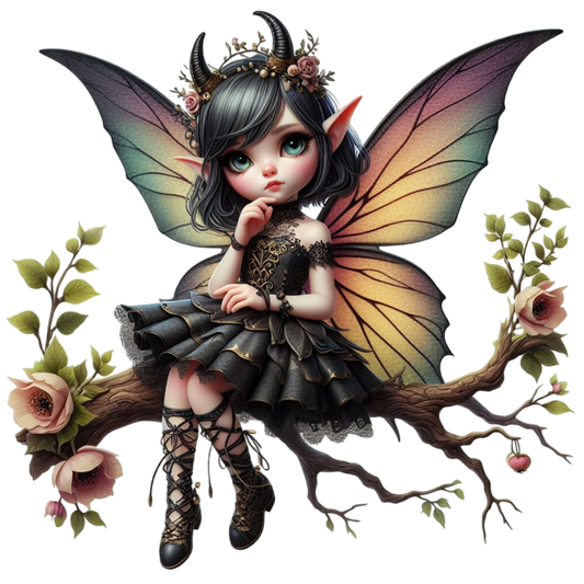 Bügelbild Gothik Fee #12 Fylou's Style