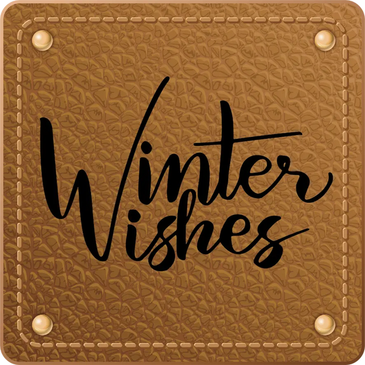 Bügellabel Winter Wishes - Fylou's Style