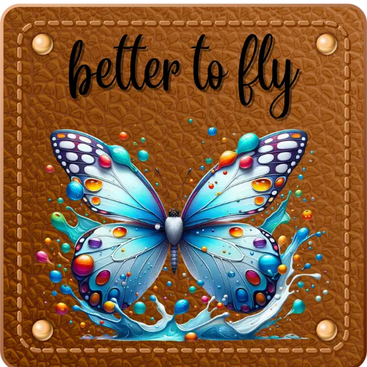 Bügellabel Better to fly 2 Fylou's Style