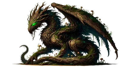 Bügelbild Forest Dragon #10 - Fylou's Style