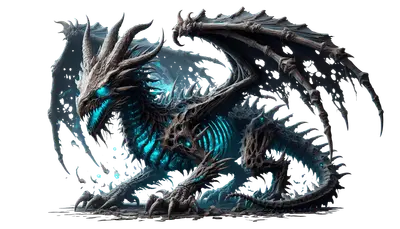 Bügelbild Skelett Dragon #36 - Fylou's Style