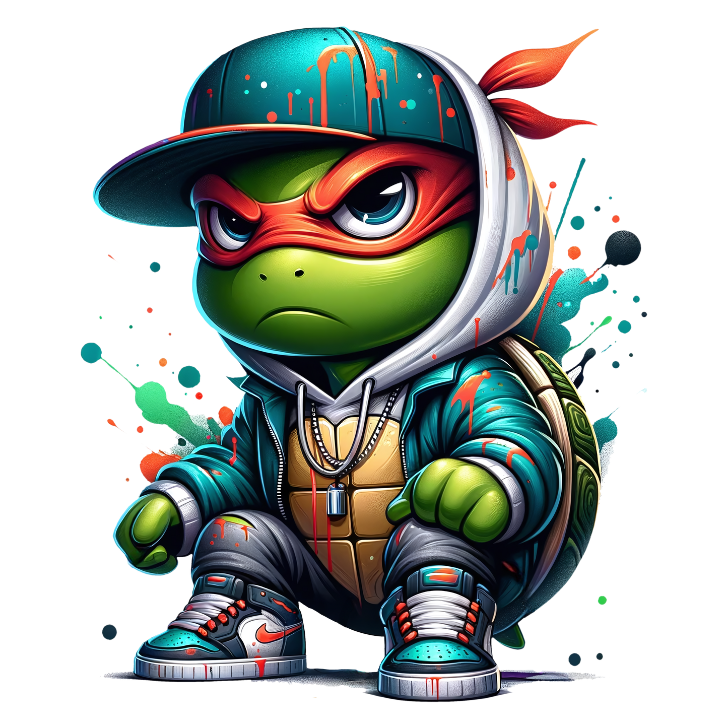 Bügelbild Streetwear Turtles #5 Fylou's Style