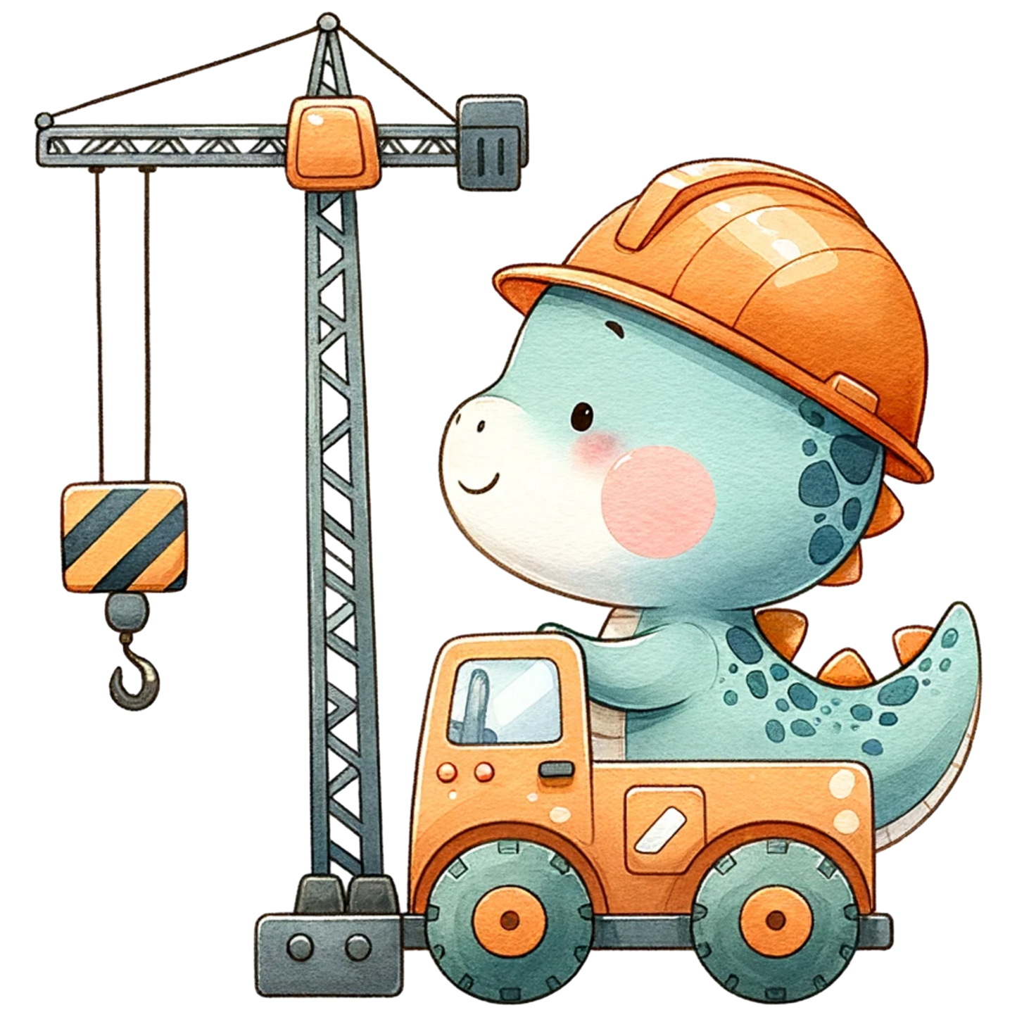 Bügelbild Dino Baustelle #29 Fylou's Style