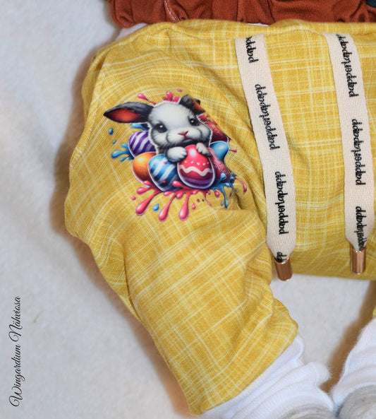 Bügelbild Hase mit bunten eiern Fylou's Style