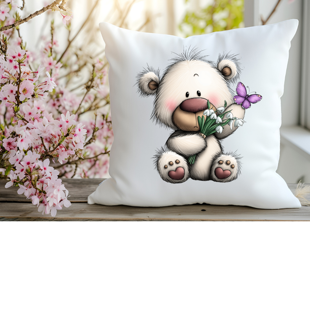 Bügelbild Frühlings Teddy Bär #6