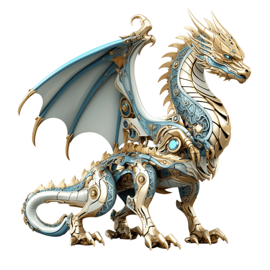 Bügelbild Steampunk Drache #3 Fylou's Style