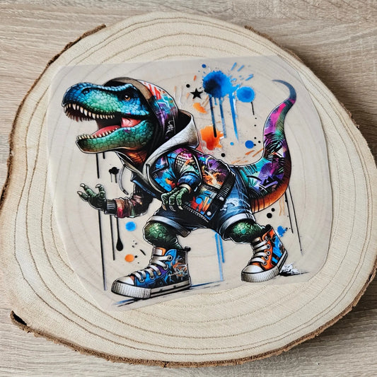 Bügelbild Streetwear Dinosauier Fylou's Style