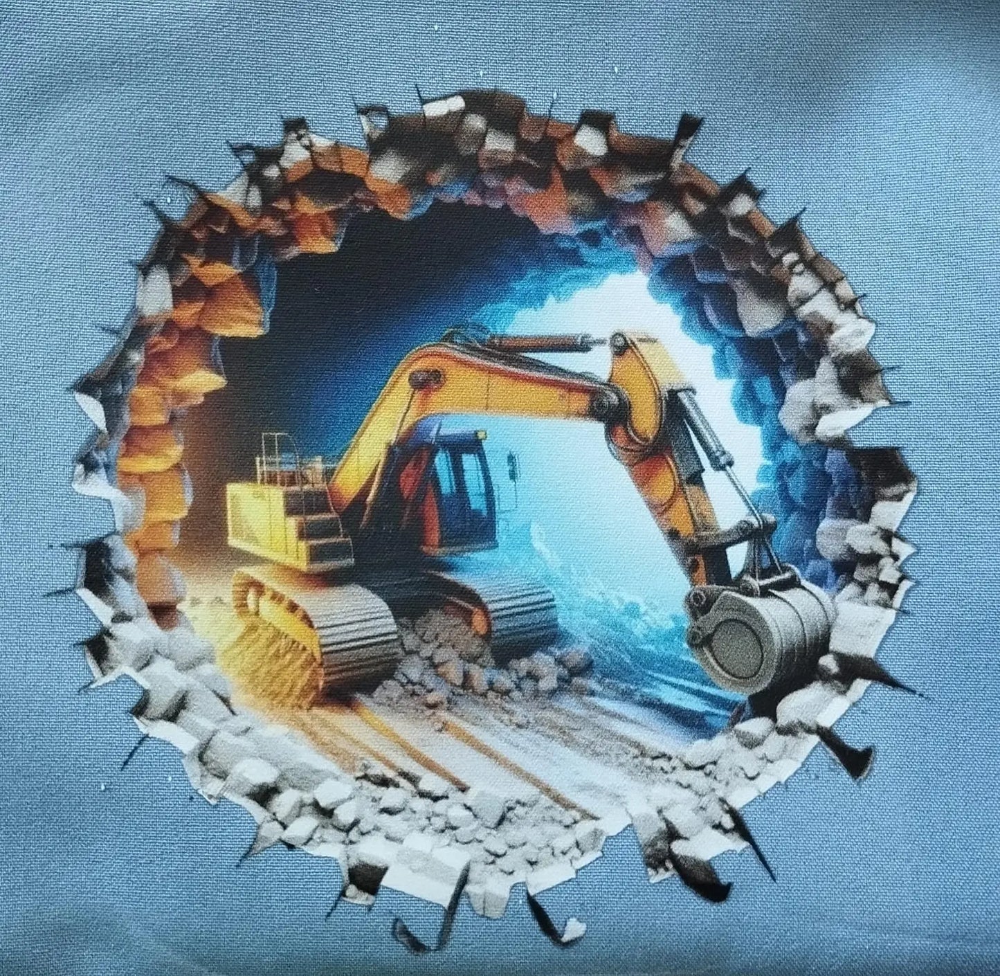 Bügelbild 3D Bagger #2 Fylou's Style