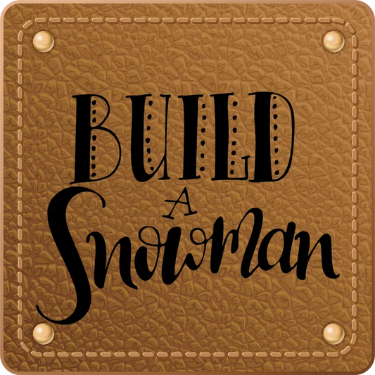 Bügellabel Build a Snowman - Fylou's Style