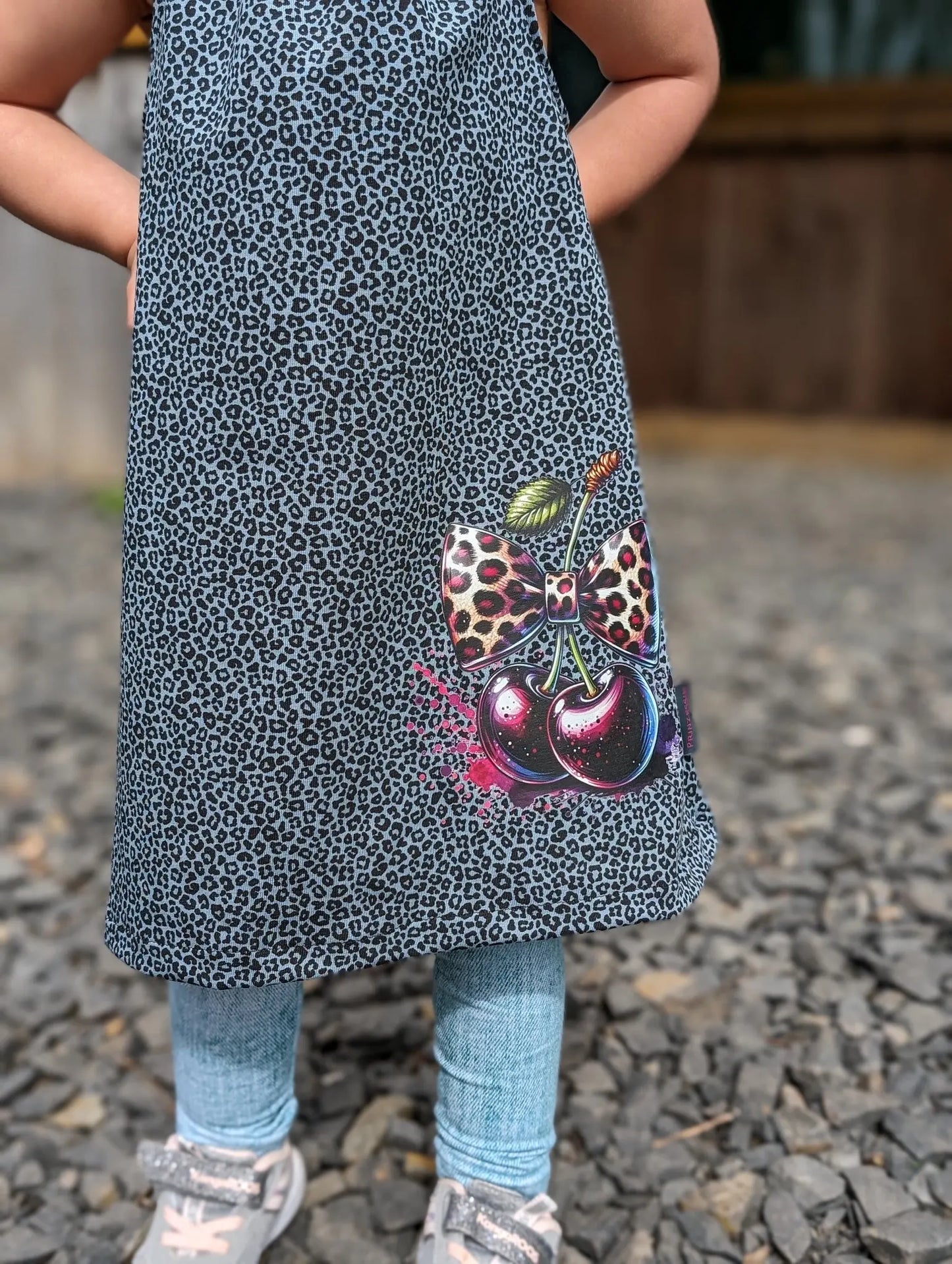 Bügelbild Leopard Kirsche Fylou's Style