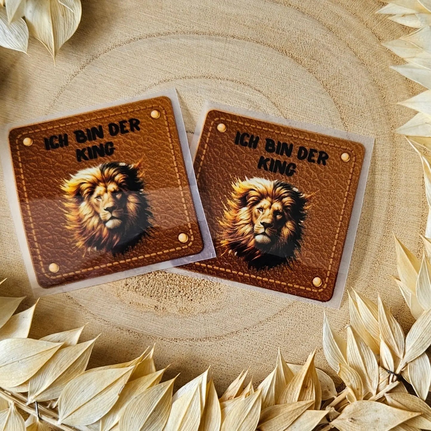 Bügellabel Ich bin der King Fylou's Style
