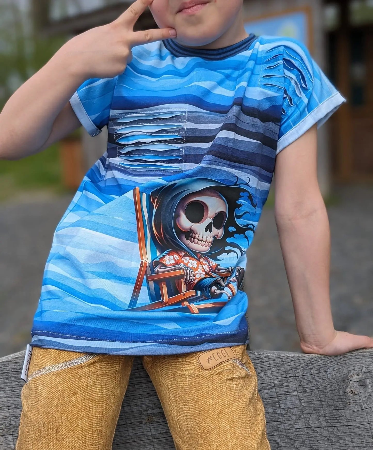 Bügelbild Grim Reaper im Urlaub #9 Fylou's Style