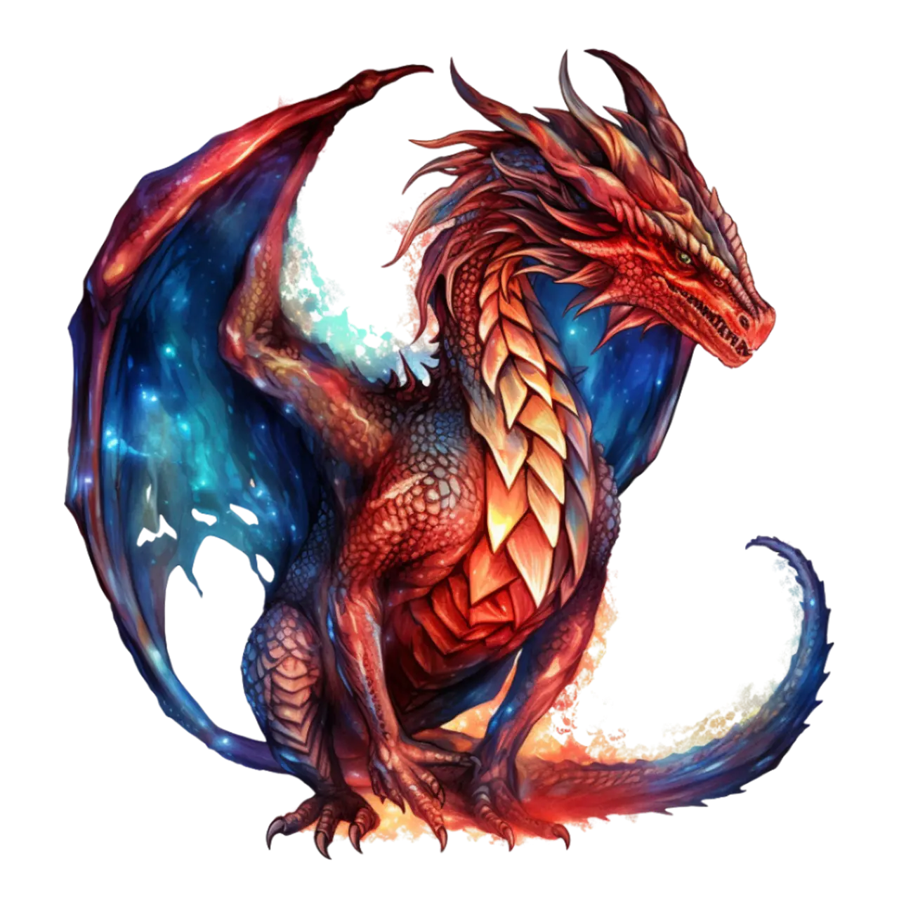 Bügelbild Feuer Drache #11 Fylou's Style