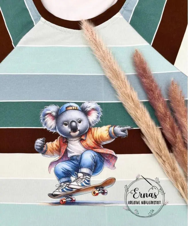 Bügelbild Skateboarder Koala #2 Fylou's Style