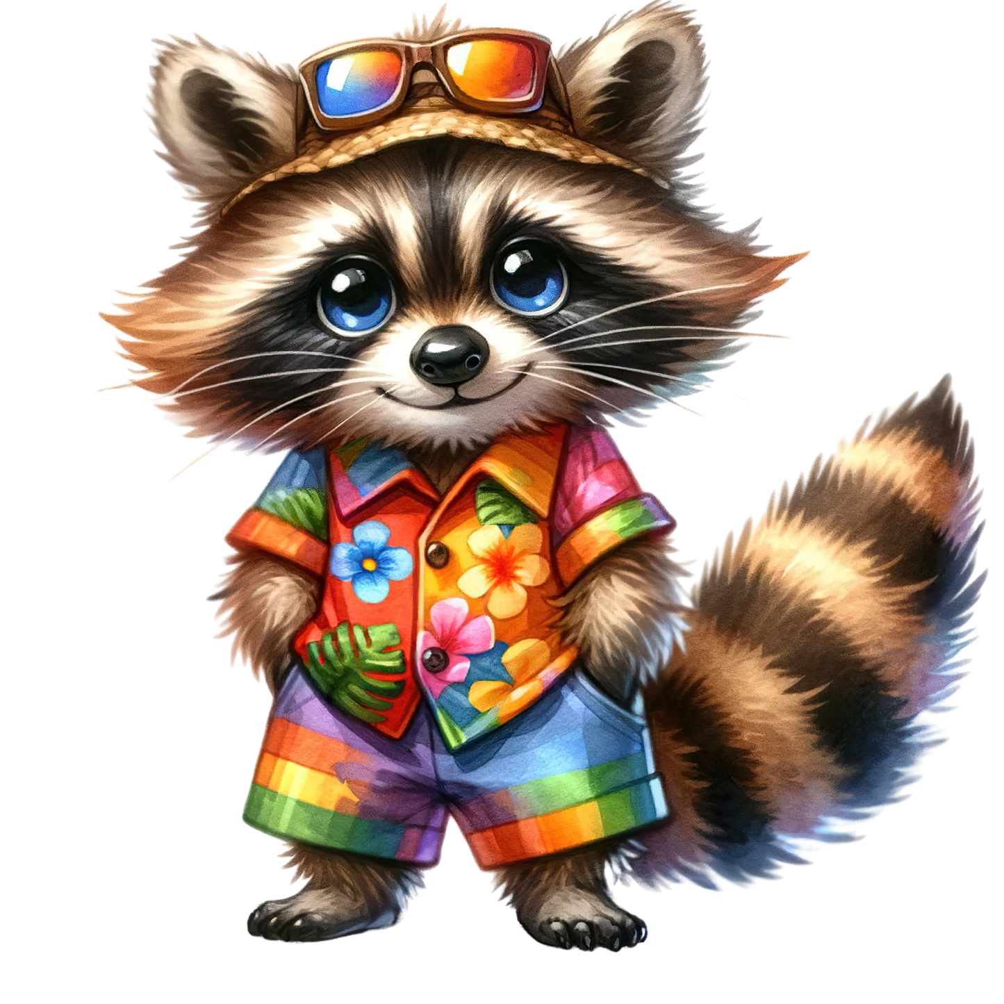 Bügelbild Racoon #05 Fylou's Style
