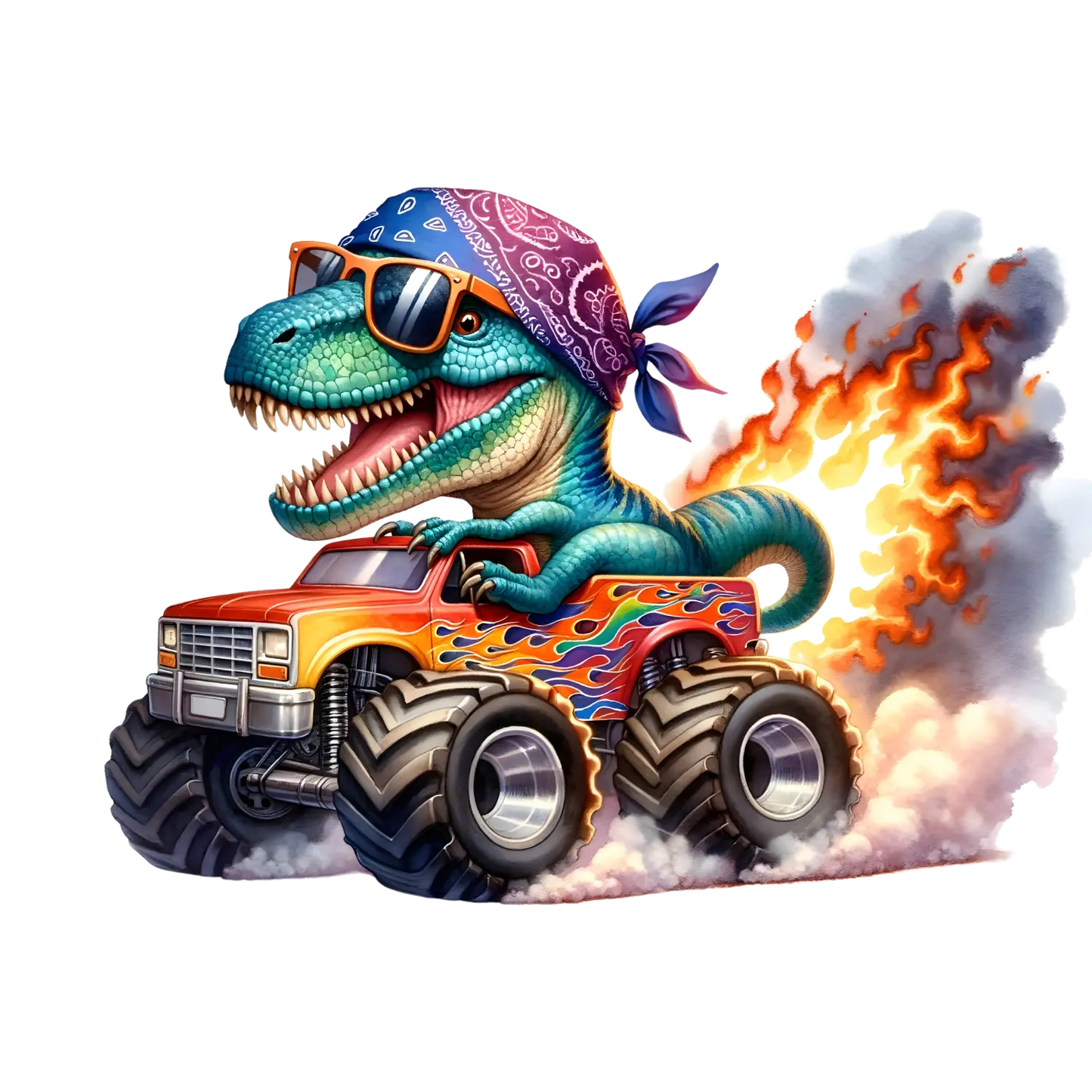 Bügelbild Dino Monstertruck #13 Fylou's Style
