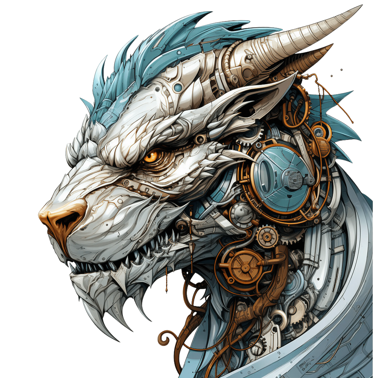 Bügelbild Steampunk Drache #7 Fylou's Style