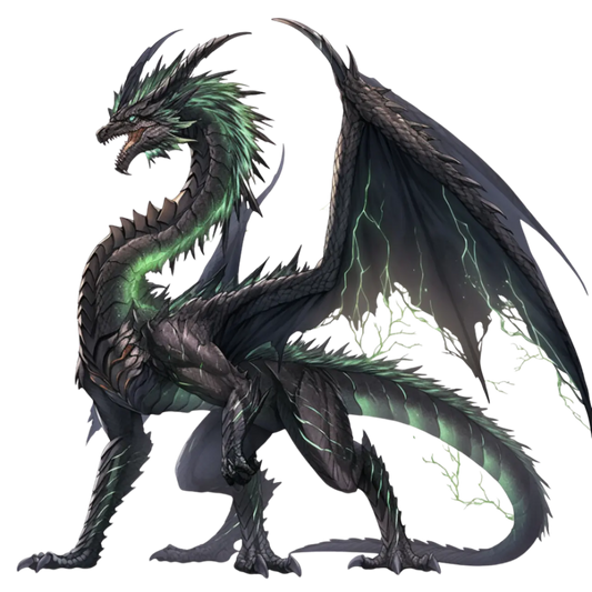 Bügelbild Schwarzer Drache #5 Fylou's Style