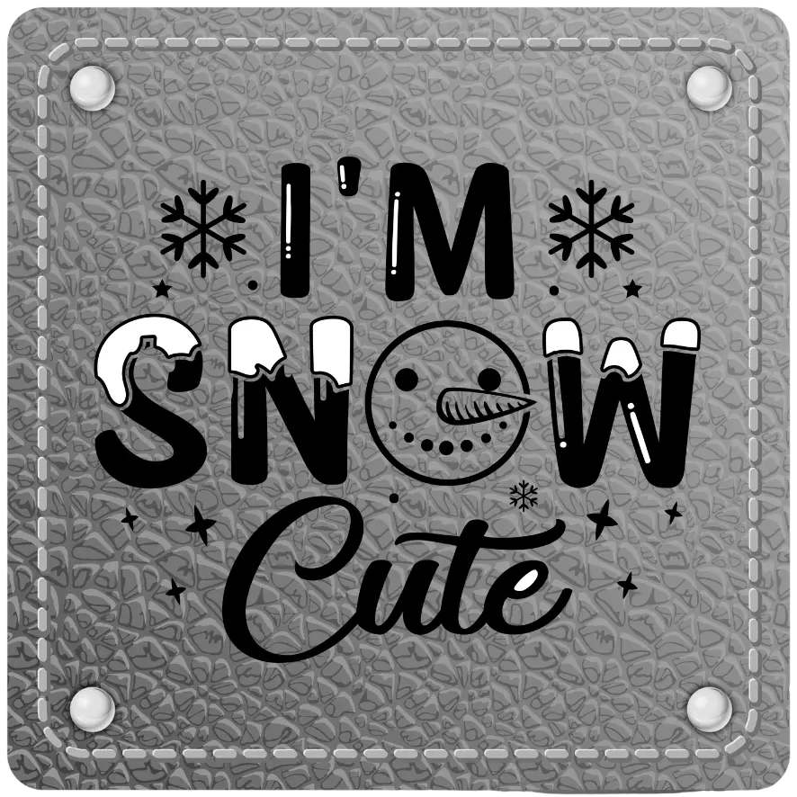 Bügellabel I'm Snow Cute - Fylou's Style