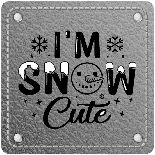 Bügellabel I'm Snow Cute - Fylou's Style